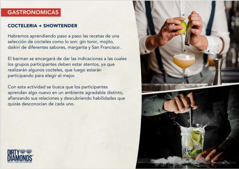 Coctelería + Showtender