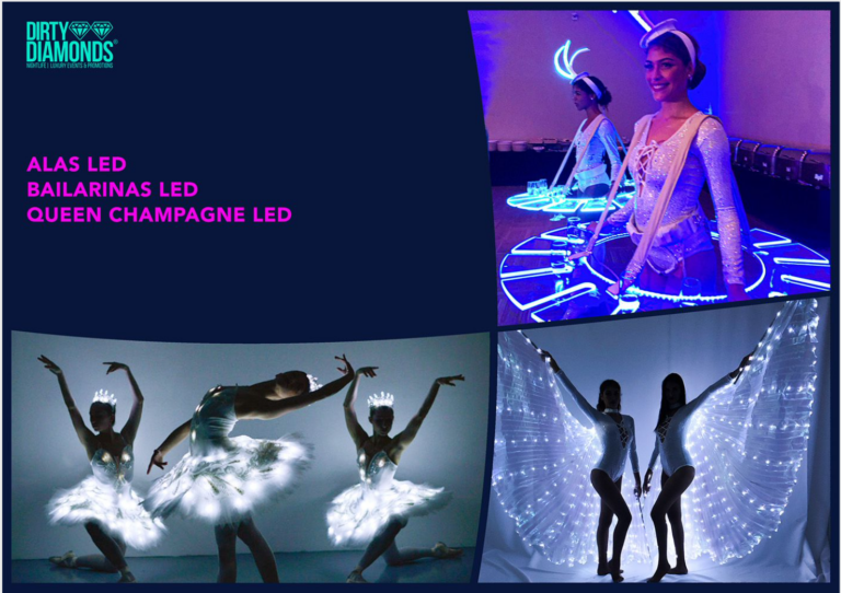 LED Bailarinas - Alas - Queen Champan